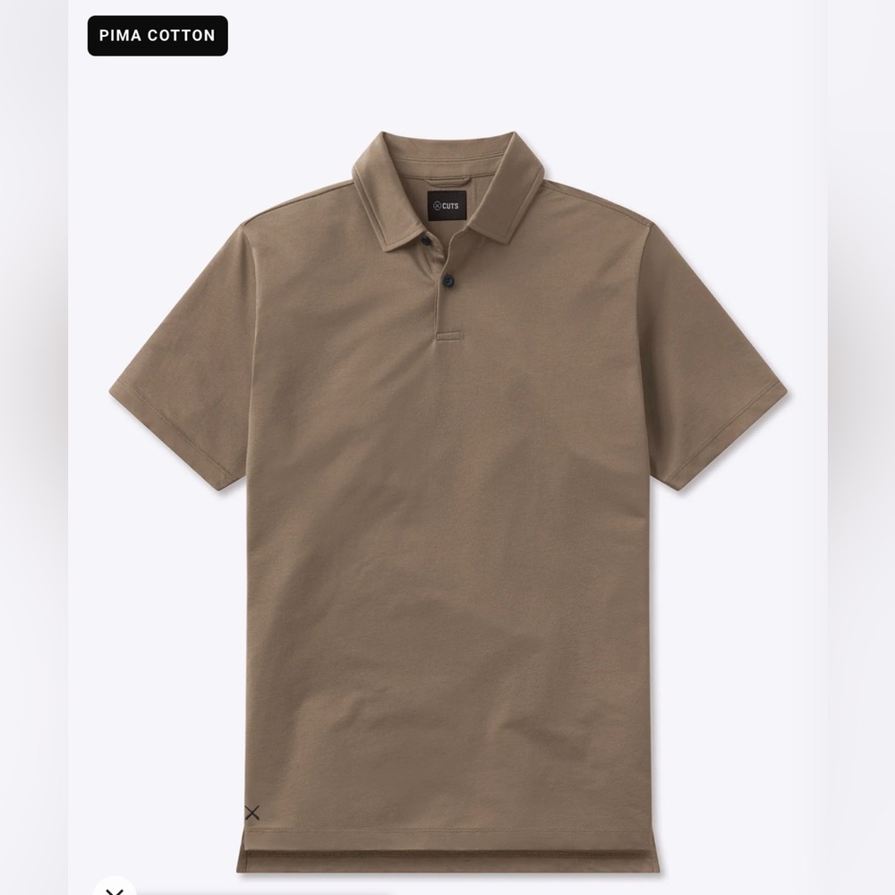 Men’s Cuts AO Polo | Stone Signature-fit PYCA Pro® - L